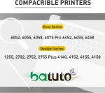 batuto Remanufactured hp 67 Ink cartridges Black/Color Combo Pack for DeskJet 2700 2755 2755e Envy 6000 6400 6455 6458e 6055e DeskJet Plus 4100 4155e with 67xl hp Printer Ink (2 Black Pack) - Image 2